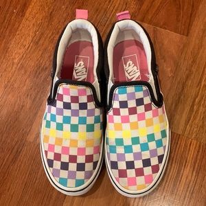 Vans Rainbow Checkerboard Shoes